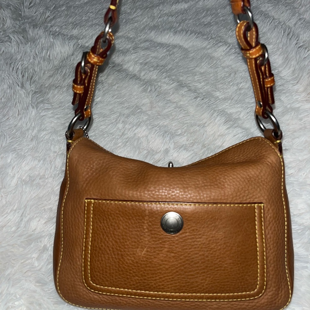 Brown Leather Chelsea coach Bag